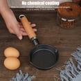 thumbnail image 6 of BIMZUC Cast Iron Frying Pan – 16x3 cm, Stain‑Resistant, Quick‑Heat, Oil‑Free Cooking, Easy‑Clean, Durable Skillet with Wooden Handle, 6 of 7