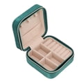 thumbnail image 1 of Organizador de joyas Jadeshay de viaje compacto Caja de joyería de terciopelo, 1 of 12