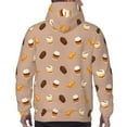 thumbnail image 5 of Hoodies for Men - Coffee Biscuit Chocolate Print Long Sleeve Comfrt Men'S Fashion Hoodies & Sweatshirts, Sweatshirts for Men Hoodies Pullover Clothing Clothes with Pouch, 5 of 7
