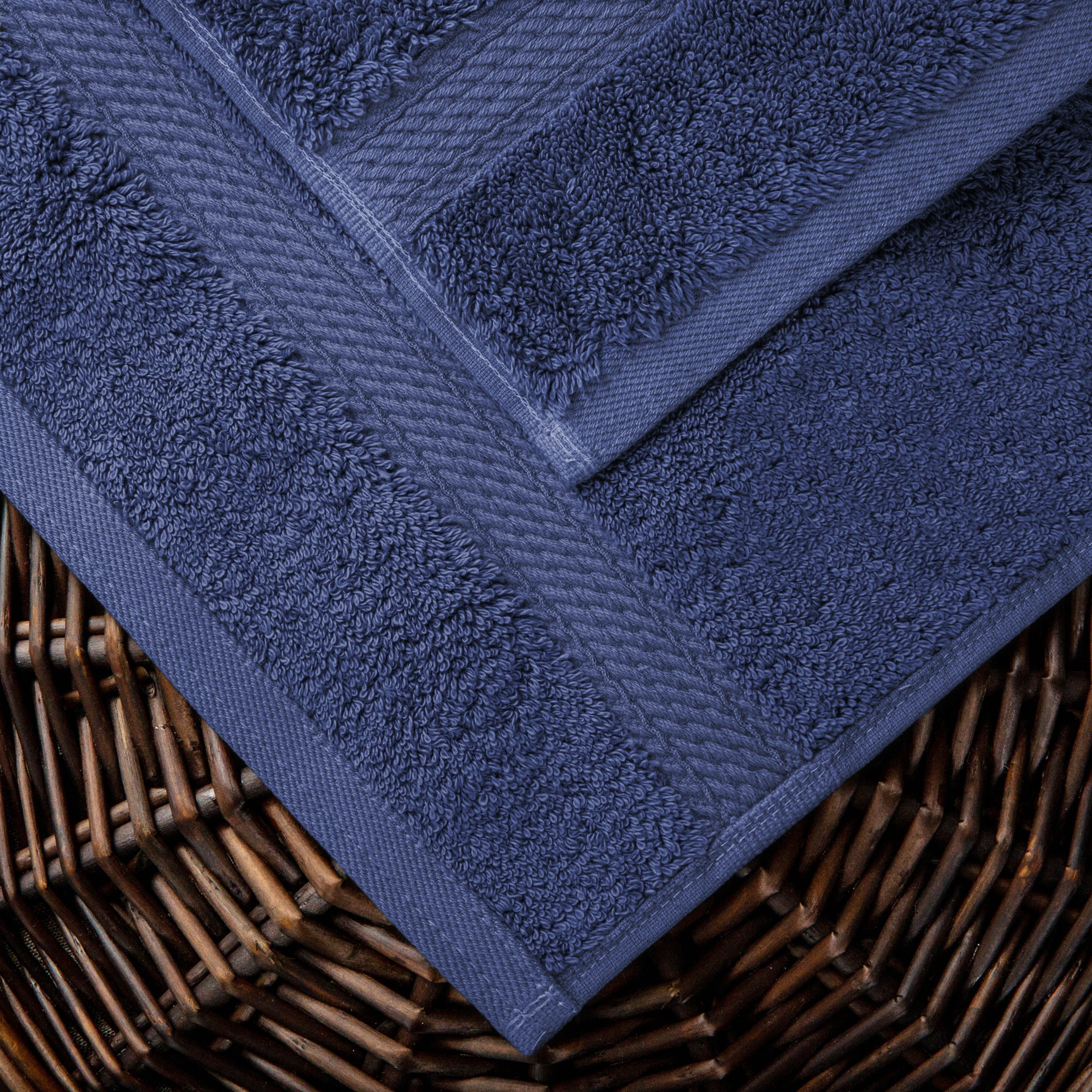 BNM Egyptian Cotton Heavyweight 2 Piece Bath Towel Set, Trendy Colors