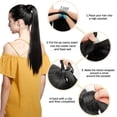 thumbnail image 3 of PULLIMORE Clip in Ponytail Hair Extensions Fashion Long Cute Wavy / Straight Hair Piece for Women, 3 of 7