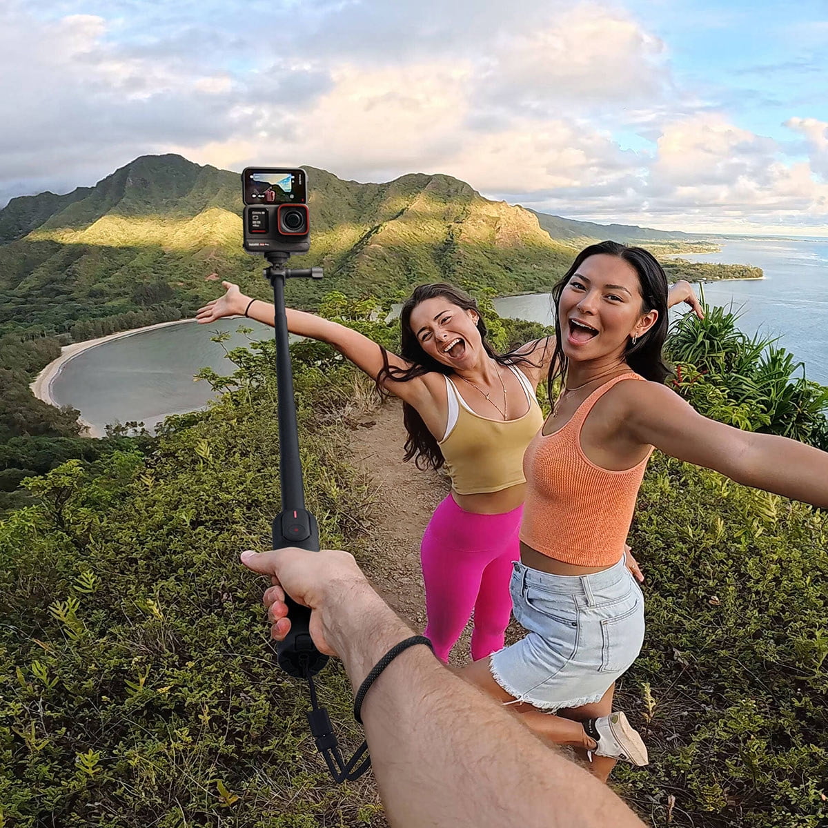 Insta360 23" Mini 2-in-1 Selfie Stick Tripod 2.0, Black