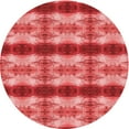 thumbnail image 1 of Ahgly Company Tapis Rond Lavable en Machine Intérieur Transitionnel Rouge, 4 Pieds Rond, 1 of 7