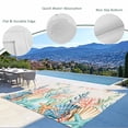 thumbnail image 3 of Summer Ocean Outdoor Rug for Patio/Deck/Porch, Non-Slip Large Area Rug 3 x 5 Ft, Watercolor Coastal Coral Shell Seaweed Beige Indoor Outdoor Rugs Washable Area Rugs, Camping Rug Carpet Runner, 3 of 8