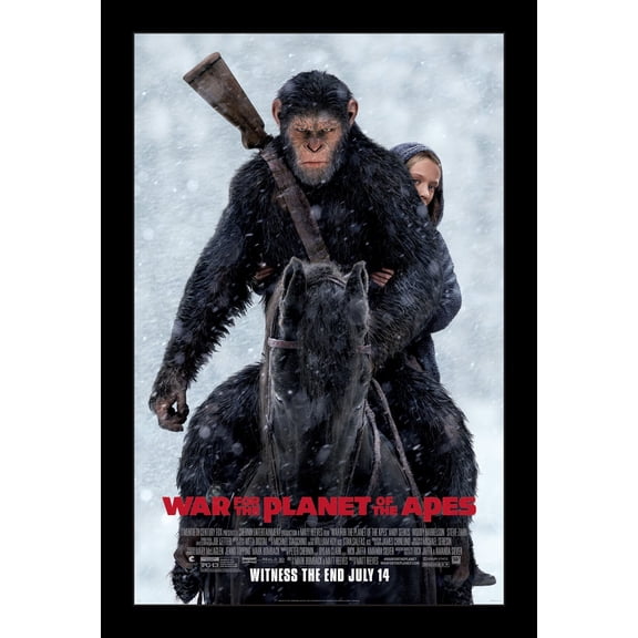 WAR FOR THE PLANET OF THE APES - 11x17 Framed Movie Poster