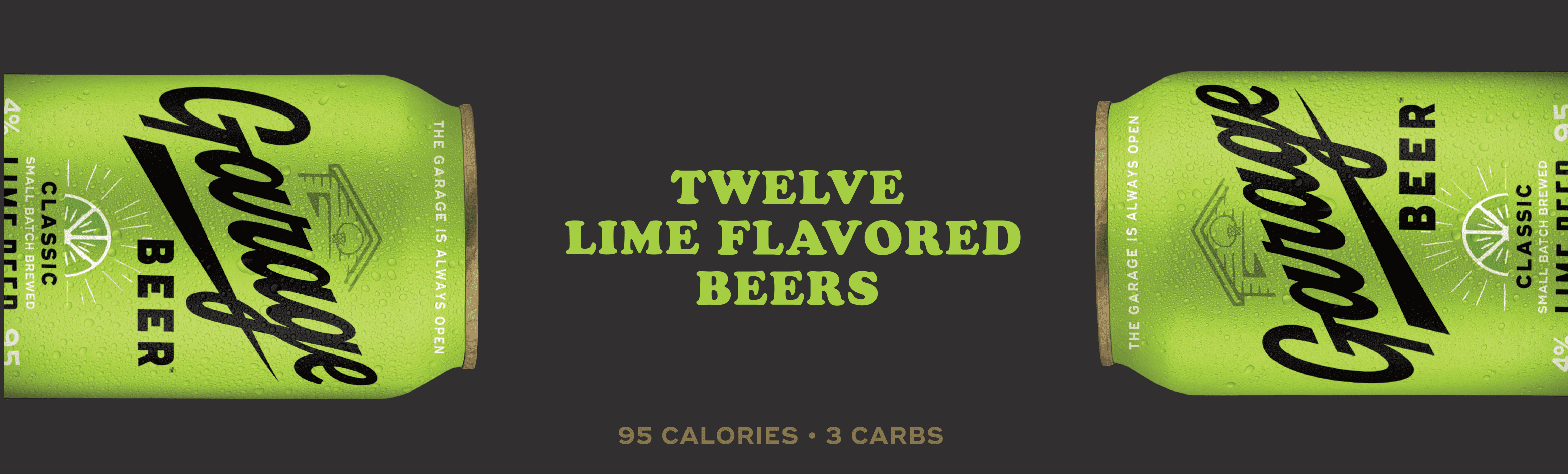 Garage Beer Lime 12 pack 12 fl oz Cans, 4% ABV
