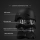 thumbnail image 2 of Casco antiimpacto unisex Casco medio cubierto ajustable Protector deportivo al aire libre, 2 of 9