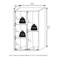 thumbnail image 3 of Furinno LUDER 5-Cube Bookshelf in Reversible Bookcase in Sage Green, 3 of 6