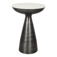 thumbnail image 1 of MOE'S Home TABLE d'Appoint Police Marbre Blanc, 1 of 3