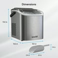Ionchill Quick Cube Ice Machine, 26lbs/24hrs Portable Countertop Bullet