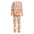 thumbnail image 3 of Christmas Family Matching Pyjama Set Gingerbread Man Print Tops and Loose-Fit Trousers Set, 3 of 8