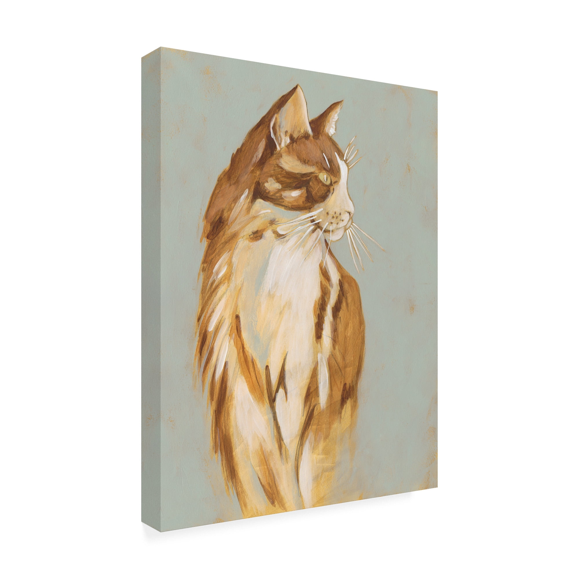 Trademark Fine Art 'Lap Cat I' Canvas Art by Chariklia Zarris