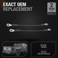 thumbnail image 2 of Tailgate Cable Replacement Set, Rear Driver & Passenger Side - Compatible with 2017-2019 Chevrolet Silverado; 17-19 GMC Sierra - Tailgate Support Cable Straps, Metal - OEM 84361194, 84361193, 2 of 5