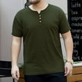 thumbnail image 2 of Krdevn Men's Summer Large Size V Neck Cotton Top T Shirt,3XL, 2 of 5