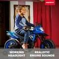 thumbnail image 4 of Huffy 6V Motorcycle Kids' Battery Ride-On, Ages 3-7 Years Old, Blue, Youth, Boy's, 4 of 9