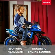 Huffy 6V Motorcycle Kids Battery Ride-On, Ages 3-7 Years Old, Blue, Youth, Boys