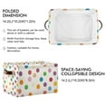 thumbnail image 2 of Yayeee Canvas Storage Basket with Handles for Shelves Fabric Bins Closet Organizer, Polka Dot, 2 of 8