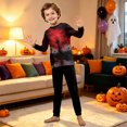 thumbnail image 5 of Cozy Comfy Matching Family Halloween Pajamas PJs Set, Cute Pumpkin Ghost Long Sleeve Loungewear Sleepwear Nightwear Gifts, 5 of 6
