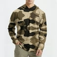 thumbnail image 2 of QATAINLAV Long Sleeve Shirts for Men with Hood Fashion Camouflage Fishing Hiking Camping Hoodies 2025 Summer Lightweight Quick Dry Rash Guard Shirt Khaki L Limited Time Sale, 2 of 5