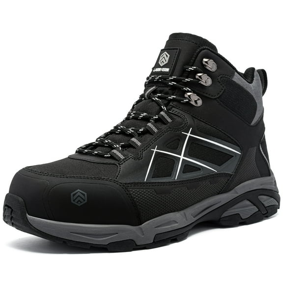 Larnmern Men's Steel Toe Slip Resistant Static Puncture Proof Work Boot