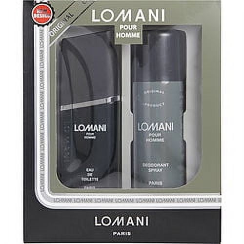 Lomani LOMANI Gift Set -- 3.4 oz Eau De Toilette Spray + 6.7 oz