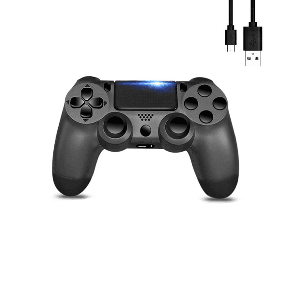 Salange Control Inalámbrico para P4, Control Remoto Bluetooth P4, Gamepad Recargable Compatible con P4/PC/Steam, con Doble Sensor de Movimiento de Choque/audio/seis Ejes