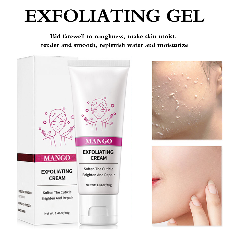 Face Exfoliating Gel Mango Fruit Essence Facial Exfoliant Soften
