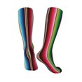 thumbnail image 4 of Daiia Sports Socks Mexican Serape Blanket Stripes Printed Novelty Crew Socks for Men Women Knee High Socks Cotton Socks Soft & Breathable Support Unisex Socks, 4 of 9
