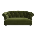 thumbnail image 3 of Kiki 36.5" Chesterfield Dog Sofa Bed Medium Olive Green Velvet, 3 of 8