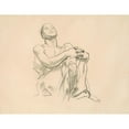 thumbnail image 2 of John Singer Sargent 24x19 Gold Ornate Framed and Double Matted Museum Art Print Titled - Study for ‘Astronomy’ II (C. 1921), 2 of 4