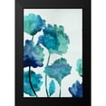 thumbnail image 2 of Austin, Vanessa 11x14 Black Modern Framed Museum Art Print Titled - Aqua Blossom Triptych II, 2 of 5