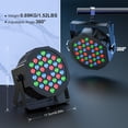 thumbnail image 3 of 36LED Stage Light Par Can Light RGB Stage Lighting for Performance Party Wedding DJ Event Church Holidays (4Packs), 3 of 7