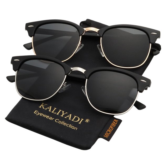 Gafas de sol KALIYADI polarizadas semisin montura que bloquean los rayos UV