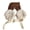 Beige, variant on Warm Ear Muffs with Color Blocked Design for Cold Weather Ear Protections During Outdoor Activity and Daily Commutes