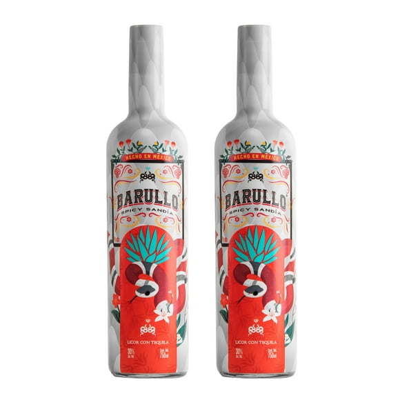 Duo Pack Licor con Tequila Barullo Spicy Sandía 750 Ml Barullo Licor con Tequila