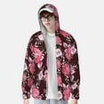 thumbnail image 4 of Haiem Rose Flowers UPF 50+ Fishing Shirts for Men Long Sleeve UV Sun Protection Hoodie Non-Mask Outdoor Hiking Shirts, 4 of 9
