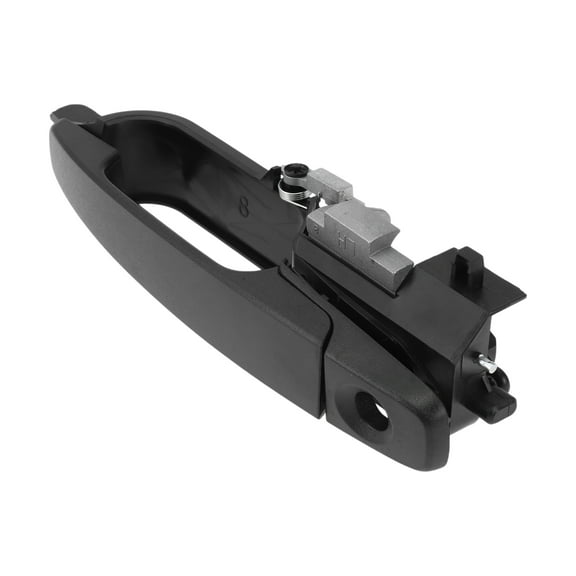 Unique Bargains Front Left Car Exterior Door Handle No.8S4Z54218A14AA/8S4Z5426685B for Ford Focus 2008-2011 Black ABS 1 Set