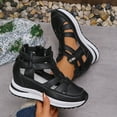 thumbnail image 4 of Women's Slip On Canvas Sneaker Low Top Casual Walking Shoes Classic Comfort Flat Fashion Sneakers Clearance Sale, 4 of 6