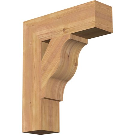 5 1/2 W x 20 D x 24 H Funston Block Smooth Bracket  Western Red Cedar
