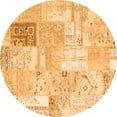 thumbnail image 1 of Ahgly Company Indoor Round Patchwork Orange Transitional Area Rugs, 8' Round, 1 of 1