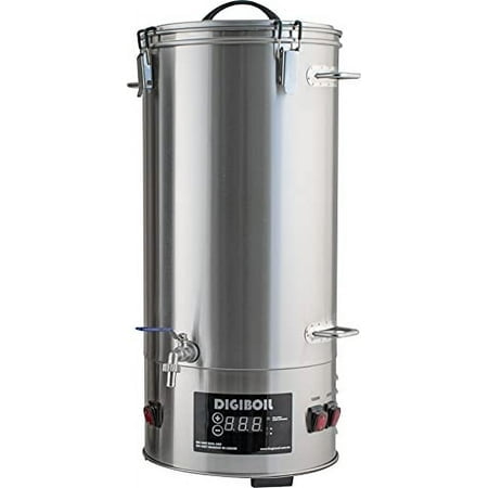 KegLand DigiBoil Electric Kettle - 35 Liters 925 gallons (110V), 1500W Power, Digital Temperature control, Stainless Steel, Beer Brewing Machine, Water Heater, compatible for Distillation(BE