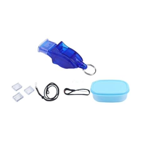Wswqop Portable Training Whistle with Lanyard for Coaches And Referees, Clear Sound for Dark Blue