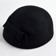 thumbnail image 2 of IROINNID Women Beret Hat Classic Vintage Elegant Soft All-Match Wool Cap Winter Korea Style Cap,Black, 2 of 2