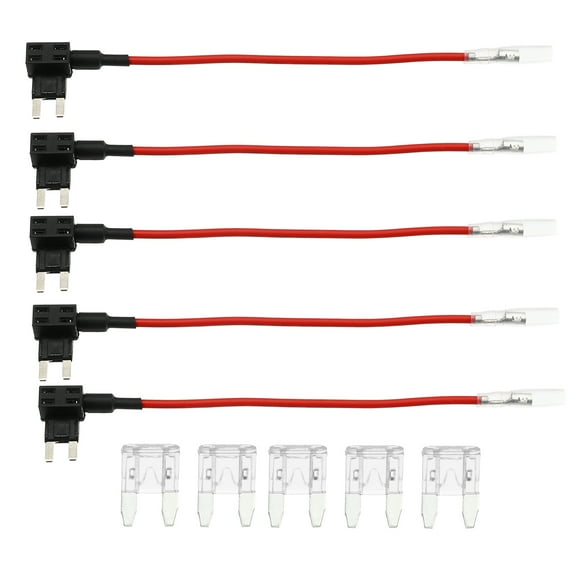 12V Estándar Fusible Adaptador con 5uds 25A Cuchilla Estilo Fusible Plástico