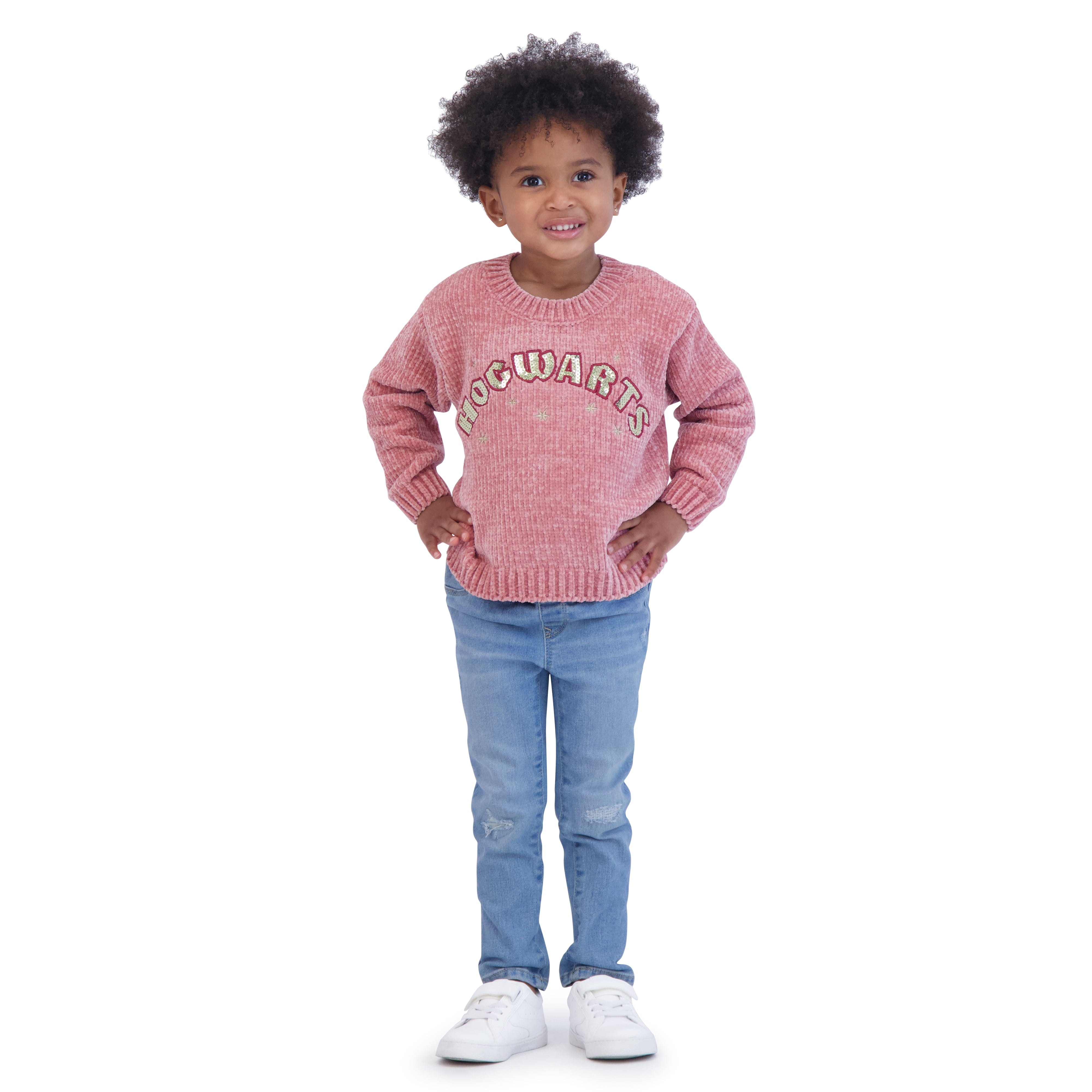 Harry Potter Toddler Girls Chenille Sweater, Sizes 12 Months-5T