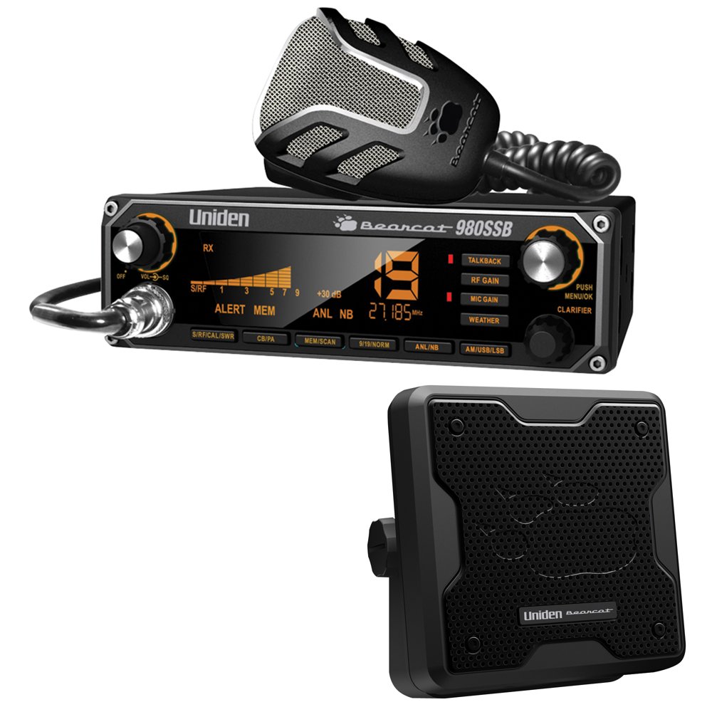 Uniden BEARCAT 980SSB CB Radio with SSB & BC20 Accessory CB/Scanner Speaker