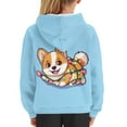 thumbnail image 4 of DISNIMO Cute Corgi Hoodies for Teen Girls Hoodie Sweatshirt for Teenage Boys 11-13 Pullover Hoodie Sweatshirts Kids Streetwear Hoodie with Front Pocket Children Holiday Clothes Fall Soft, 4 of 7