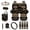 Bear Aztec, variant on Paw Print Car Seat Covers Easy Installation 15 Pieces Aotumotive Interior Sets Car Steering Wheel Cover Breathable Comfortable Fit Most Cars, Truck, Suv, or Van