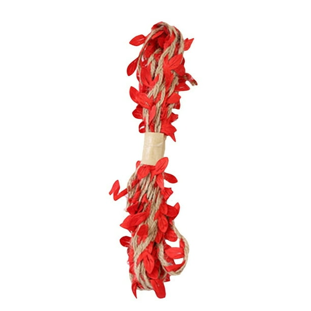 Cuerda Mori Ties para decoración de jardín y hogar | Cinta de hojas para envolver regalos, manualidades y decoración de fiestas | Paquete de 1