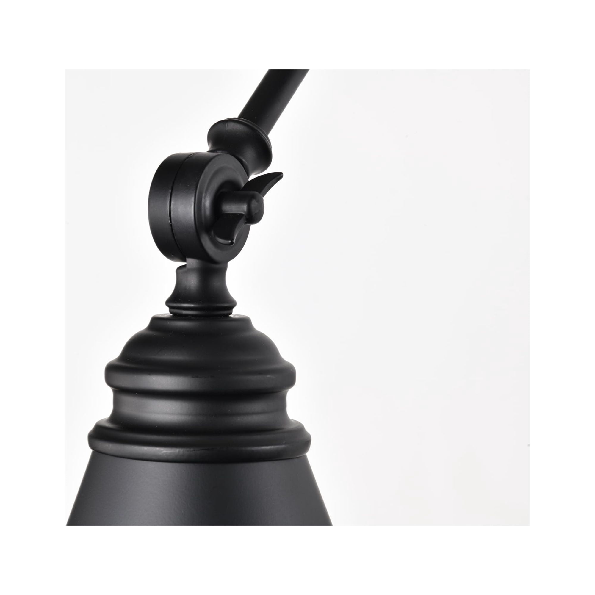 Esmerelda Wall Lamp Sconce Matte Black Swing Arm 1-light